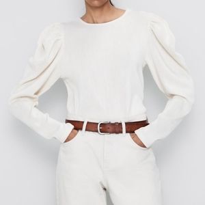 Zara Balloon Puff Long Sleeve shirt Size S